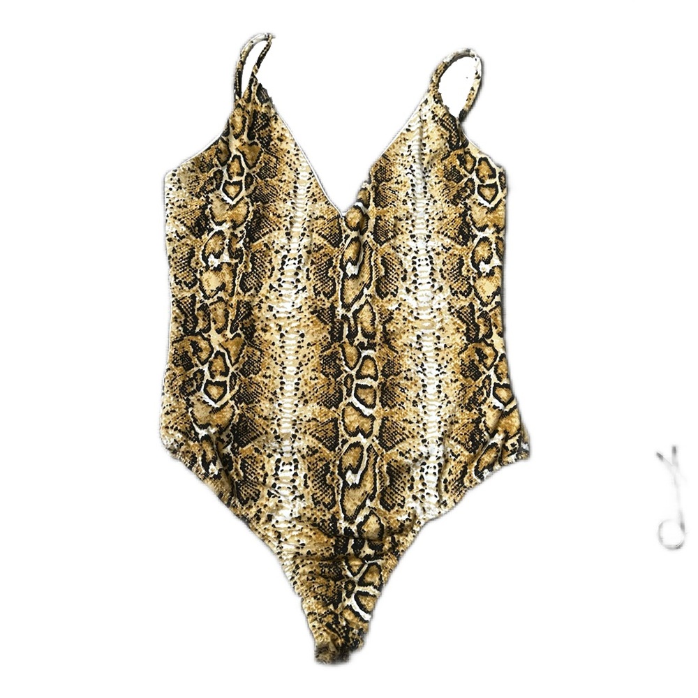 Fashion Nova Snakeskin Bodysuit - Picture 1 of 4